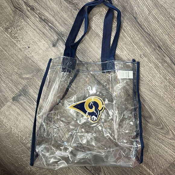 LA 💫Rams💫clear Tote 💛💙 - Picture 1 of 9